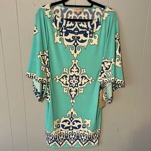 NWT Hale Bob Turquoise Dress Size XS
